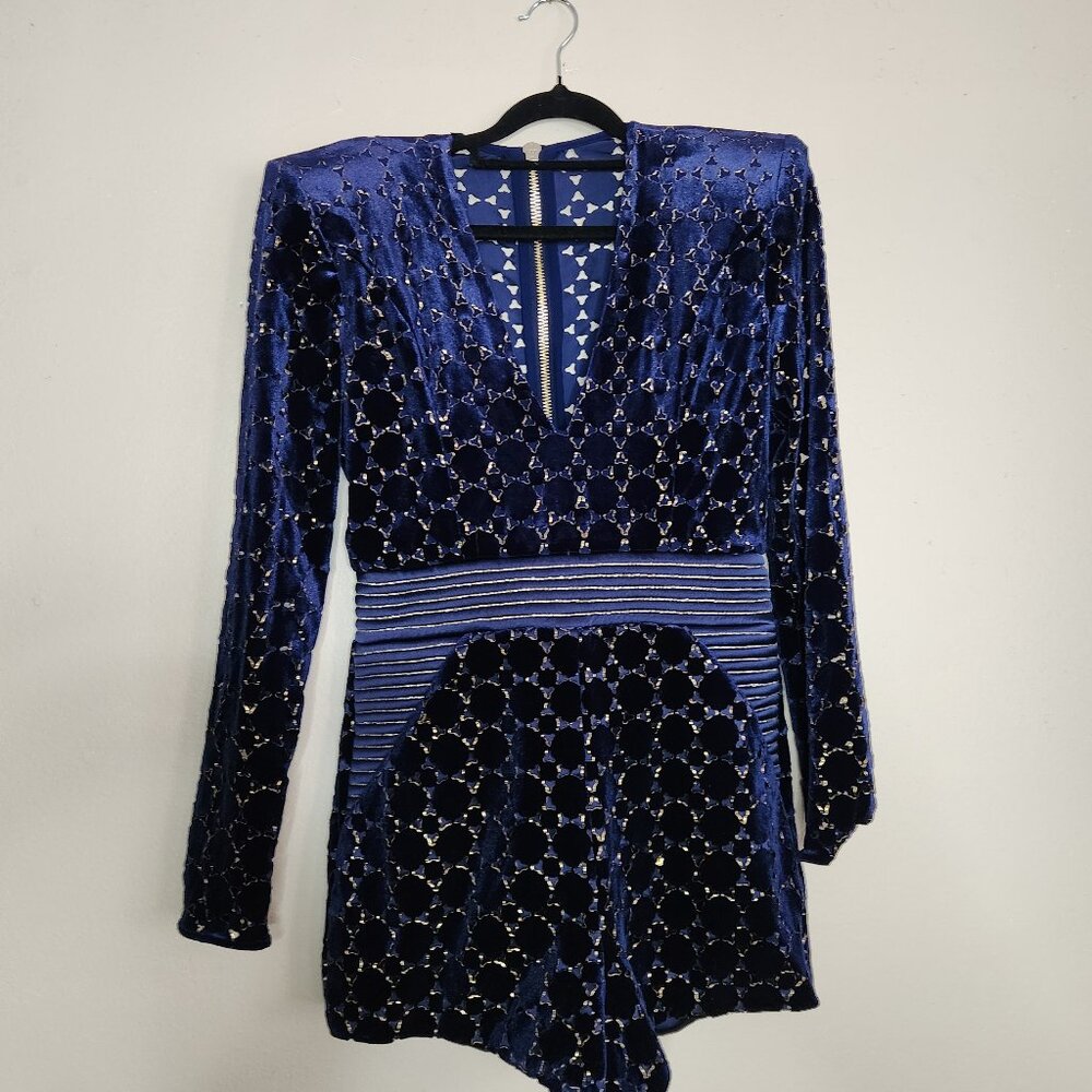 Zhivago “Cavalier” Navy Velvet Jumpsuit – NEW w/ Tags – Size 8